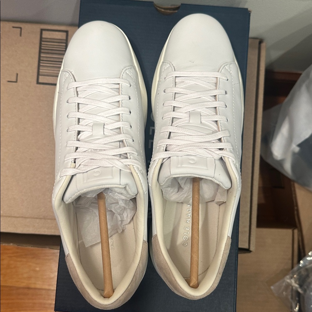 Cole Haan Women's Grandpro Tennis Leather Lace Ox Fashion Shoes size 9 - Picture 7 of 9